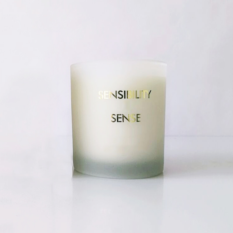 150g,200g frosted glass scented candle with private label for gift